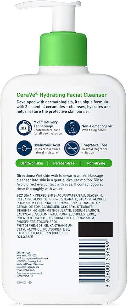 CeraVe Hydrating Facial Cleanser